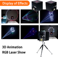 Igreslite Mini Full RGB Color Animación Luz láser Control móvil Iluminación de escenario para clubes nocturnos y actuaciones de DJ