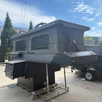 Camper de haute qualité personnalisable à coque rigide pour pick-up, idéal pour le camping en plein air et hors route