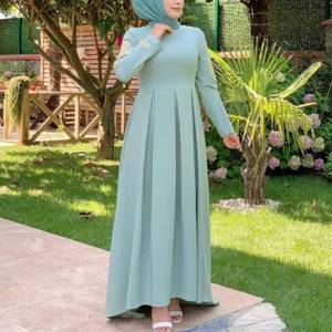 OEM ultimi disegni ricamo Abaya abbigliamento islamico donne marocchine abiti modesti abiti abbigliamento etnico musulmano - Product Image 1