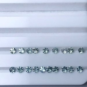 Aguamarina Natural de Alta Calidad, Forma Redonda, 0.8 - 2.0 mm, para la Fabricación de Joyas - Product Image 1
