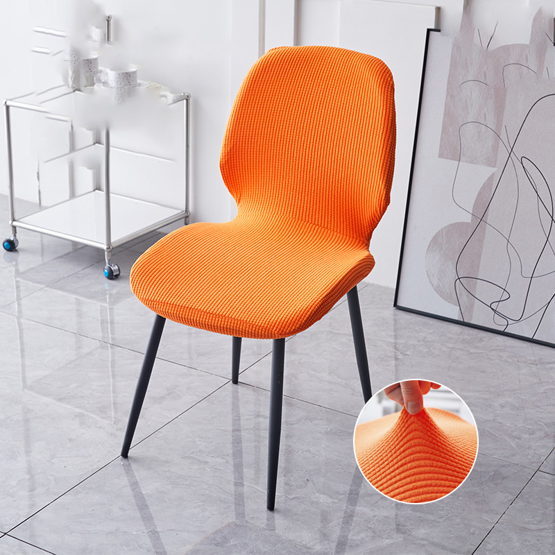 Современный простой чехол на стул из ананаса и полиэстера, флисовый эластичный слитный чехол на стул для обеденного стола