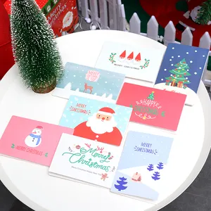 사용자 정의 크리스마스 인사말 선물 카드 자신의 로고 포장 상자 카드 인사말 카드