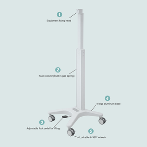 Chariot médical WEIYE chariot roulant de moniteur patient d'hôpital chariot médical de machine de thermographie - Product Image 3
