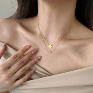 Dylam Delicate Fine Fashion Women <b>Jewellery</b> Sterling Silver <b>Link</b> Chain Double Layer Cloud Airplane Pendant Necklace for Women - Product Image 2