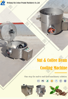 Dissipation thermique rapide électrique de grande capacité commerciale graines de grain rôties refroidisseur d'arachide de noix machine de refroidissement de grain de café