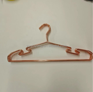 Móc áo kim loại dây sắt rãnh lớn Áo gió hộ gia đình móc áo 2.8mm Đường kính dây 10 miếng - Product Image 5