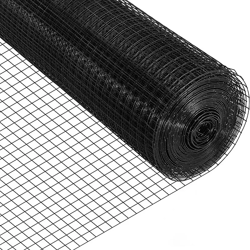 Prezzo produttore tessuto Hardware 19 Gauge vinile nero rivestito rete di recinzione saldata per la casa e giardino recinzione