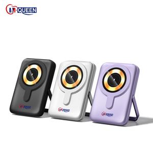 Customized Power Banks & Power Station Slim PowerBank Fast Charging Wireless Magnetic Power Bank 10000mah for iPhone With Stand - Product Image 1