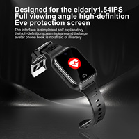 Montre connectée 4G pour personnes âgées avec alarme de chute, navigation GPS, localisation Wi-Fi, détection de chute en boucle SOS, pour maisons de retraite et centres médicaux, magnétique