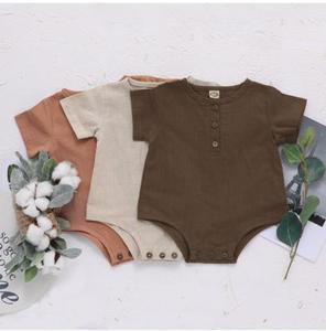 Ropa Orgánica para Bebés, Body Certificado GOTS, Mameluco de Lino sin Espalda para Bebés - Product Image 1