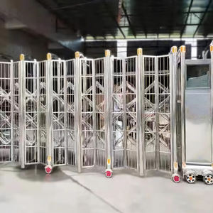 Modèle d'<span class=keywords><strong>ouverture</strong></span> automatique de conception simple de porte de sécurité escamotable électrique extérieure moderne pour la glissière automatique de maison d'entrée - Product Image 3