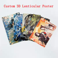 Affiche lenticulaire personnalisée avec animation 3D de personnage de film