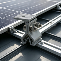 Pince de fixation pour panneau solaire en aluminium, pour toiture à joint debout, support de montage solaire pour système d'installation photovoltaïque