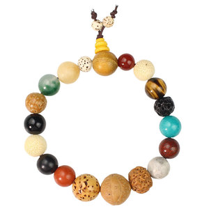 Multicolor Agate Bodhi Seed <b>Bracelet</b> With Tassel Unisex Gift Jewelry Hand Polished Natural Stone Fashion <b>Beaded</b> <b>Bracelet</b> - Product Image 5