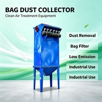 Système de filtration à sacs industriel à jet pulsé pour le contrôle des poussières dans les silos d'élévateurs à céréales