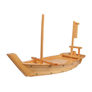 Plato de Bambú Japonés Reutilizable Newell con Forma de Dragón, Barco de <span class=keywords><strong>Sushi</strong></span> de Madera de 70 cm en Venta - Product Image 4