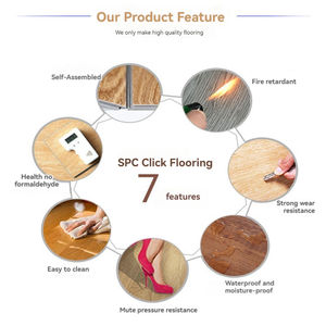 Plancher en <span class=keywords><strong>vinyle</strong></span> <span class=keywords><strong>Gerflor</strong></span> résistant à l'usure de 0.5mm Plancher en bois personnalisable SPC étanche à l'humidité - Product Image 2