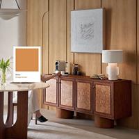 Mueble de Salón Moderno de Madera Maciza de Gran Capacidad con Estantes Ajustables para Oficina en Casa y Uso en Villas