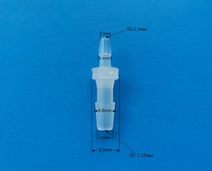 Raccord de tuyau réducteur droit à barbelures en plastique avec extrémité à barbelures - Product Image 4