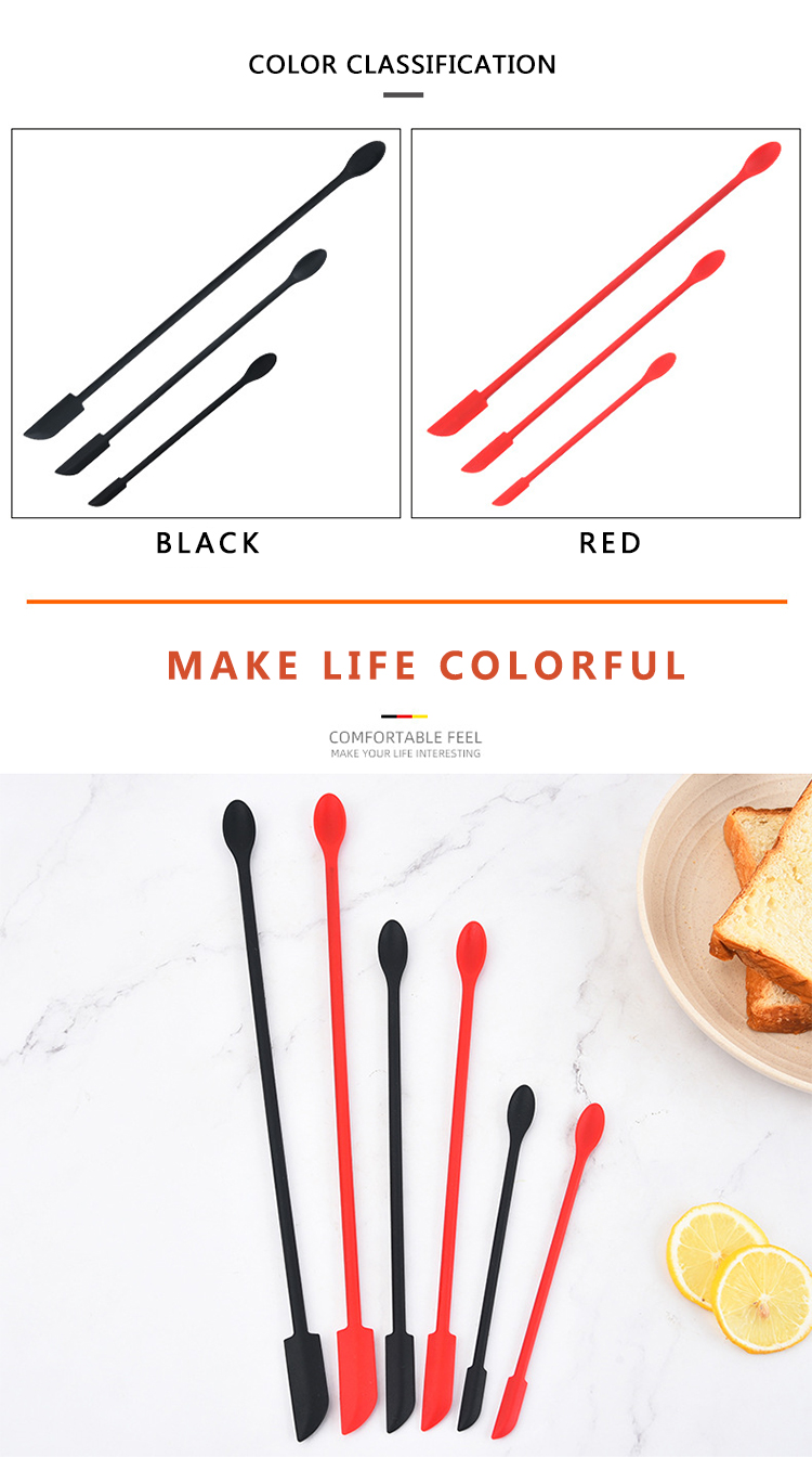 AMAZON SALES SILICONE KITCHEN ACCESSORIES KITCHEN UTENSILS BAKING TOOLS MINI JAM SPATULA MULTI-FUNCTION SILICONE SCRAPER SPATULA