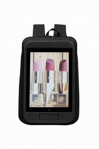 Sleek and Futuristic LCD Backpack with Integrated Screen Built-in Sound Ample <b>Storage</b> Water Resistant Zipper Closure - Product Image 2