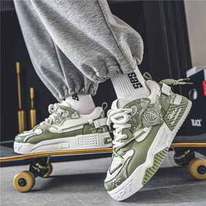 Nouvelles Chaussures de Skateboard Tendance pour Hommes – Baskets Chunky Décontractées Respirantes et Amortissantes – Collection <span class=keywords><strong>Printemps</strong></span>-Automne - Product Image 5