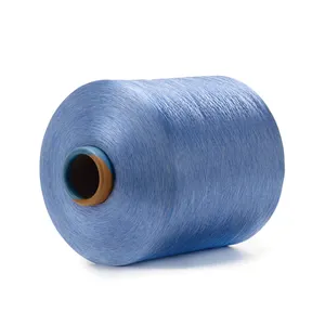 dty纱线公司提供的无与伦比的100% 涤纶纱75/72不需要染色，高度耐用，色牢度极佳