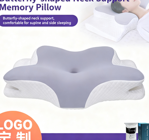 蝴蝶形颈部支撑记忆泡沫枕头舒适接受OEM/ODM家纺床上用品 - Product Image 2