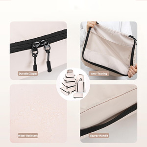 Organizador <span class=keywords><strong>de</strong></span> Maletas <span class=keywords><strong>de</strong></span> Viaje, 8 Piezas, Poliéster, Portátil, Ligero, Plegable, Cubos <span class=keywords><strong>de</strong></span> Embalaje, <span class=keywords><strong>Bolsa</strong></span> para Zapatos, <span class=keywords><strong>Bolsa</strong></span> <span class=keywords><strong>de</strong></span> Cosméticos, para Equipaje - Product Image 4