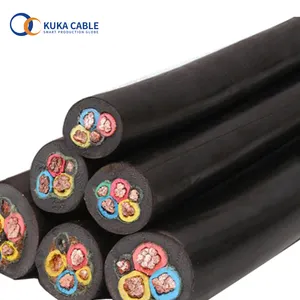 Cable de goma sumergible, H07RN-F, 5G, 2,5, 3 núcleos, cobre, multinúcleo, vde estándar