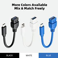 Câble OTG USB-C WISTAR, adaptateur de transfert de données USB 3.0 femelle vers mâle USB-C, 5 Gbps, câble d'extension USB-C