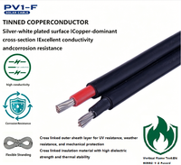 Cable Solar de Cobre Estañado Personalizado de 4/6/10/16 mm² CC PV 1000V 1500V para Paneles Solares, Cable para Sistemas Fotovoltaicos