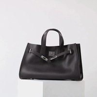 Sac à main classique en cuir de vachette, personnalisation en petite série, sac fourre-tout à poignée supérieure avec cadenas, vente en gros, approvisionnement en cuir sans marque, en vrac
