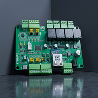 Módulo de Control IO MODBUS TCP/IP RS485 con 4 Entradas Digitales, 4 Salidas de Relé Electromagnético, 8 Entradas Analógicas y 2 Salidas Analógicas DIN