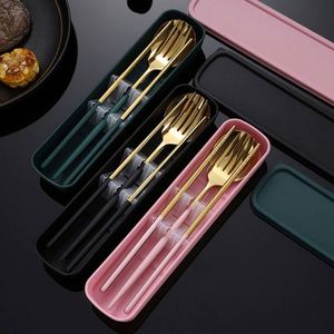 Juego de Cubiertos Portátil de Acero Inoxidable, Precio de Fábrica al por Mayor, Incluye Cuchillo, Tenedor y Cuchara, Juego de Tres Piezas de Metal - Product Image 6