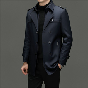 Streetwear mode d'automne vente en gros veste longue et chaude pour hommes coupe-vent pour hommes d'affaires <span class=keywords><strong>manteau</strong></span> <span class=keywords><strong>trench</strong></span> <span class=keywords><strong>long</strong></span> pour hommes - Product Image 3