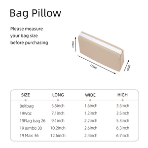 Bolsa sedosa Almohada Bolso de lujo Tote <span class=keywords><strong>Memory</strong></span> Foam Shaper Insert 14/18/22/26 Picotin Monedero Almohada Corte personalizado Espuma Plástico - Product Image 2