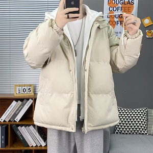 Chaqueta de Plumón para Hombre con Capucha, Elegante y Cálida - Product Image 4