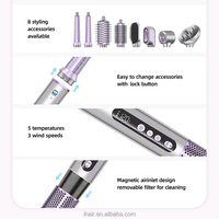 RUCHA 8 en 1, brosse à cheveux à air chaud, peigne à coiffure automatique, sèche-cheveux rapide, brosse multifonction