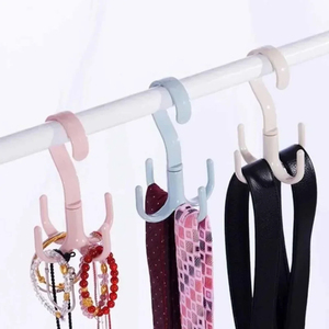 Crochets à 4 griffes en gros 360. Porte-manteaux multifonctionnels rotatifs pour manteaux, écharpes, sacs – Organisateur gain de place pour porte - Product Image 5