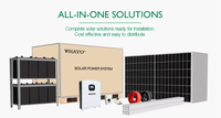 Whayo Kit de panneau solaire photovoltaïque hors réseau énergie solaire système 5KW 6KW 8KW 10KW système d'énergie solaire domestique système d'éolienne