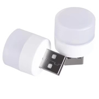 Lampe de nuit LED USB à alimentation CC au design rustique Blue Label et ampoule rechargeable pour chargeur mobile