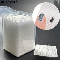 200 pièces rose coeur ongles coton tampon carré papillon fleur non pelucheux ongles coton lingettes étiquette privée boîte vernis à ongles enlever lingettes
