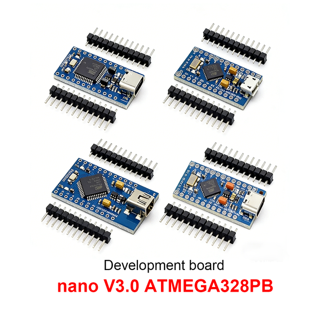 For Nano V3.0 Development Board with ATMEGA328P Bootloader Type-C/Micro USB CH340 USB Driver 16MHz