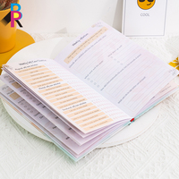 Cuaderno Práctico de Papel A6 con Tapa Dura, Impresión en Seda con Tinta Vegetal, Materiales Reciclables para Regalo Escolar, Papel Ecológico