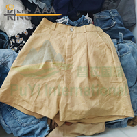 Celana Pendek Wanita Berkualitas Tinggi Langsung dari Pabrik, Celana Denim Baggy Bekas Campuran, Pakaian Bekas dari Cina