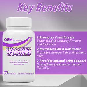 Cápsulas de Colágeno Premium OEM con Biotina, Queratina y Ácido Hialurónico, Suplemento para la Elasticidad y Blanqueamiento de la Piel para Mujeres - Product Image 5