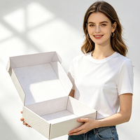 Scatola Pieghevole in Cartone Ondulato Personalizzata con Logo, Ecologica, in Materiali Riciclati, Impermeabile, per Confezioni Regalo di Calzini