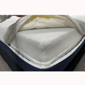 Cubiertas de cama acolchadas de 350gsm con cremallera, revestimiento de colchón con antichinches - Product Image 6