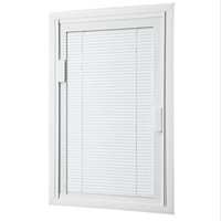 Ventanas Abatibles de Aluminio Modernas Directas de Fábrica, Doble Vidrio Aislante, Insonorizadas, con Persianas Fijas Plegables para Dormitorio o Villa